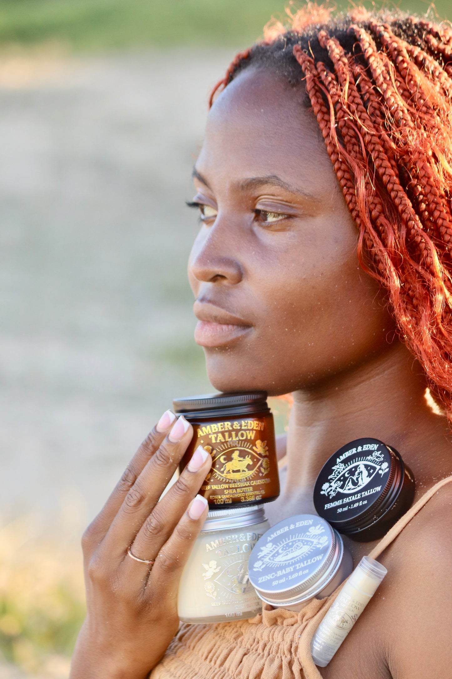 Tallow Collection (Bare, Blush, Femme Fatale, Zinc-Baby&Bare Lip Balm)