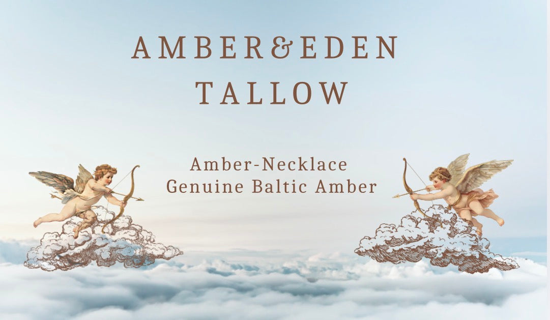Amber Brown Raw Cognac Necklace with Turquoise